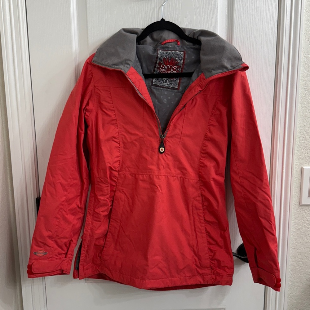 Sims Women’s Snowboard Jacket Coral Medium Insulated Winter Snow Coat